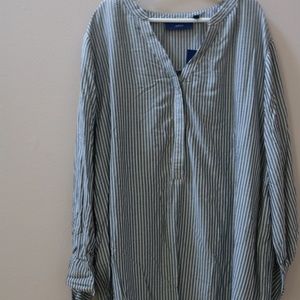 Apt. 9 3/4 Sleeve Button-Up Shirt